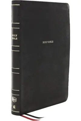 Nkjv, Biblia de referencia, columna central, impresión gigante, piel suave, negra, edición con letras rojas, índice de pulgares, impresión cómoda: Santa Biblia, New King James Ver - Nkjv, Reference Bible, Center-Column Giant Print, Leathersoft, Black, Red Letter Edition, Thumb Indexed, Comfort Print: Holy Bible, New King James Ver