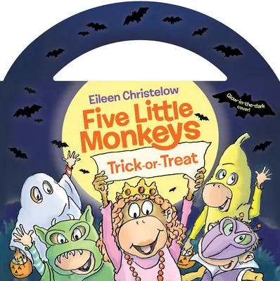 Cinco monitos: Truco o trato (edición que brilla en la oscuridad) - Five Little Monkeys Trick-Or-Treat (Glow-In-The-Dark Edition)