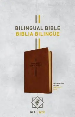 Biblia Bilingüe / Biblia Bilinge Nlt/Ntv (símil cuero, marrón) - Bilingual Bible / Biblia Bilinge Nlt/Ntv (Leatherlike, Brown)