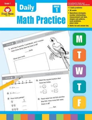 Práctica diaria de matemáticas, 1º curso - Daily Math Practice, Grade 1