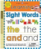 Limpiar: Aprendiendo palabras visuales: Incluye un bolígrafo limpiador y fichas. - Wipe Clean: Learning Sight Words: Includes a Wipe-Clean Pen and Flash Cards!