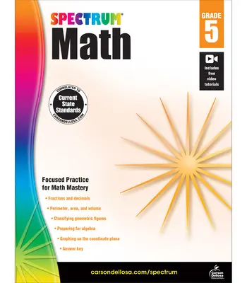 Spectrum Math Workbook, 5º curso - Spectrum Math Workbook, Grade 5