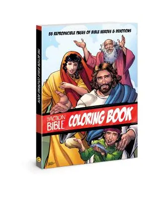 La Biblia de acción para colorear: 55 páginas reproducibles de héroes bíblicos y devociones - The Action Bible Coloring Book: 55 Reproducible Pages of Bible Heroes and Devotions