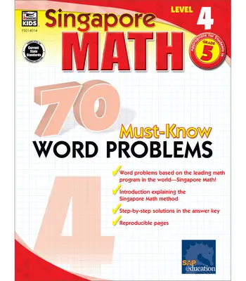 70 problemas de palabras que hay que saber, 5º curso - 70 Must-Know Word Problems, Grade 5