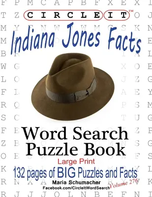 Encierra en un círculo los datos de Indiana Jones, Sopa de letras, Puzzle Book - Circle It, Indiana Jones Facts, Word Search, Puzzle Book