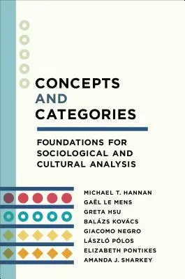 Conceptos y categorías: Fundamentos para el análisis sociológico y cultural - Concepts and Categories: Foundations for Sociological and Cultural Analysis