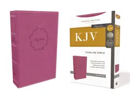 Kjv, Biblia Thinline, Leathersoft, Rosa, Edición Letra Roja, Comfort Print - Kjv, Thinline Bible, Leathersoft, Pink, Red Letter Edition, Comfort Print