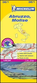 Mapa Michelin Italia: Abruzzo, Molise 361 - Michelin Map Italy: Abruzzo, Molise 361