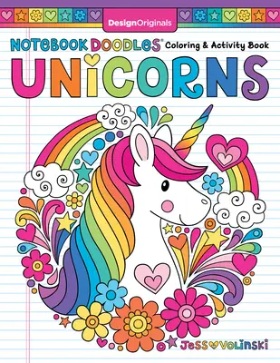 Cuaderno Doodles Unicornios: Libro de actividades y para colorear - Notebook Doodles Unicorns: Coloring and Activity Book