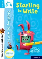 Progresa con Oxford: Starting to Write Edad 3-4 - Progress with Oxford: Starting to Write Age 3-4