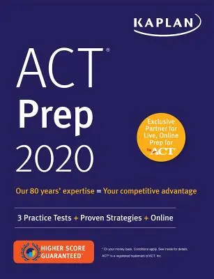 ACT Prep 2020 - 3 Pruebas de Práctica + Estrategias Probadas + Online - ACT Prep 2020 - 3 Practice Tests + Proven Strategies + Online