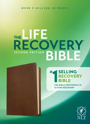 NLT Biblia Life Recovery, Segunda Edición (Símil Piel, Marrón Rústico) - NLT Life Recovery Bible, Second Edition (Leatherlike, Rustic Brown)