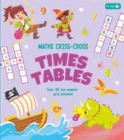 Matemáticas Criss-Cross Tablas de multiplicar - ¡Más de 80 divertidos puzzles de números! - Maths Criss-Cross Times Tables - Over 80 Fun Number Grid Puzzles!