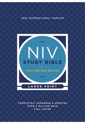 Biblia de estudio NVI, Edición Completamente Revisada, Tapa dura, Letra roja, Impresión cómoda - NIV Study Bible, Fully Revised Edition, Large Print, Hardcover, Red Letter, Comfort Print