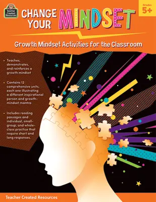 Cambia tu mentalidad: Actividades de mentalidad de crecimiento para el aula (Gr. 5+) - Change Your Mindset: Growth Mindset Activities for the Classroom (Gr. 5+)