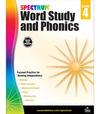 Spectrum Estudio de Palabras y Fonética, Grado 4 - Spectrum Word Study and Phonics, Grade 4