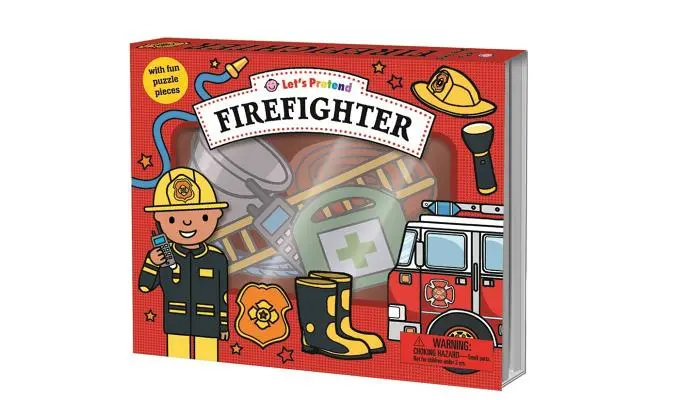 Finjamos: Set de Bombero: Con divertidas piezas de puzzle - Let's Pretend: Firefighter Set: With Fun Puzzle Pieces