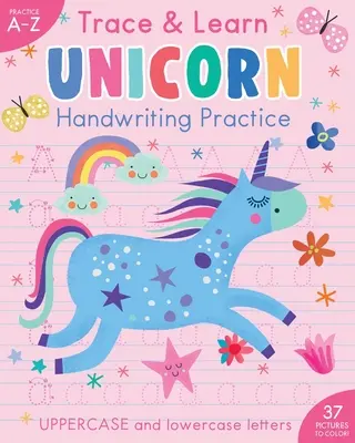 Práctica de caligrafía Trace & Learn: Unicornio - Trace & Learn Handwriting Practice: Unicorn