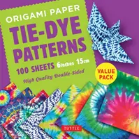 Papel Origami 100 Hojas Motivos Tie-Dye 6 (15 CM): Papel Origami Tuttle: Hojas de origami de alta calidad impresas por las dos caras con 8 diseños diferentes ( - Origami Paper 100 Sheets Tie-Dye Patterns 6 (15 CM): Tuttle Origami Paper: High-Quality Double-Sided Origami Sheets Printed with 8 Different Designs (