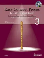 Easy Concert Pieces, Book 3: 21 Pieces from 5 Centuries for Descant Recorder and Piano. Incluye CD con grabaciones de demostración y play-along: 21 piezas de 5 siglos para flauta dulce y piano. - Easy Concert Pieces, Book 3: 21 Pieces from 5 Centuries for Descant Recorder and Piano. Includes CD with Demo and Play-Along Recordings: 21 Pieces fro