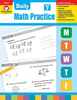 Práctica diaria de matemáticas, 2º curso - Daily Math Practice, Grade 2