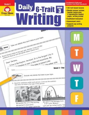 Escritura diaria de 6 rasgos Grado 3 - Daily 6-Trait Writing Grade 3