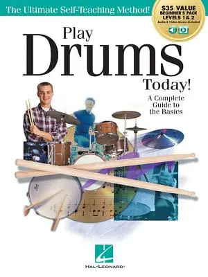 Toca la batería hoy mismo Pack Todo en Uno para Principiantes: Incluye Libro 1, Libro 2, Audio y Vídeo - Play Drums Today! All-In-One Beginner's Pack: Includes Book 1, Book 2, Audio & Video