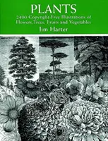 Plantas: 2.400 ilustraciones libres de derechos de flores, árboles, frutas y verduras - Plants: 2,400 Royalty-Free Illustrations of Flowers, Trees, Fruits and Vegetables