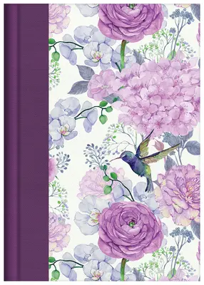 Biblia de estudio RVR - Letra grande [Lilas de colibrí] - KJV Study Bible - Large Print [hummingbird Lilacs]