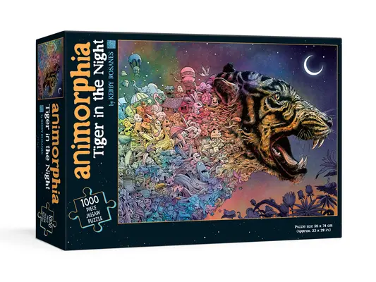 Animorphia Tigre en la noche Puzzle - Animorphia Tiger in the Night Puzzle