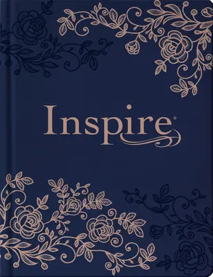 Biblia Inspire NLT (Tapa dura símil piel, azul marino): La Biblia para colorear y hacer diarios creativos - Inspire Bible NLT (Hardcover Leatherlike, Navy): The Bible for Coloring & Creative Journaling