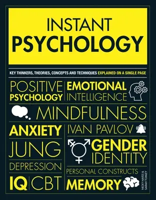 Psicología al instante: Pensadores, teorías, descubrimientos y conceptos clave - Instant Psychology: Key Thinkers, Theories, Discoveries and Concepts