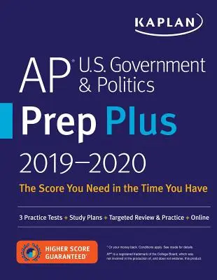 AP U.S. Government & Politics Prep Plus 2019-2020: 3 exámenes de práctica + planes de estudio + repaso y práctica específicos + en línea - AP U.S. Government & Politics Prep Plus 2019-2020: 3 Practice Tests + Study Plans + Targeted Review & Practice + Online