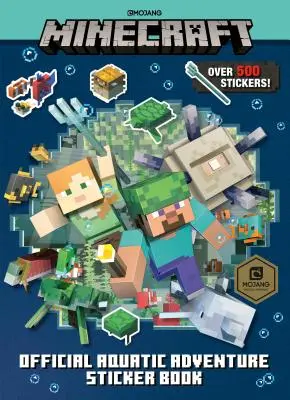 Minecraft Libro Oficial de Pegatinas de la Aventura Acuática (Minecraft) - Minecraft Official Aquatic Adventure Sticker Book (Minecraft)