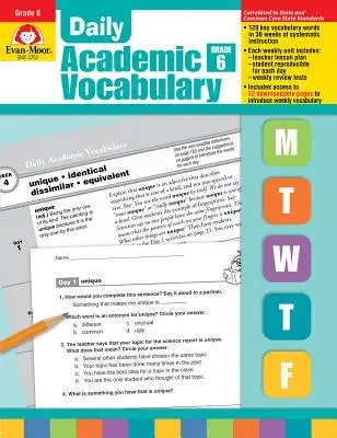 Daily Academic Vocabulary Grade 6+ [Con transparencias]. - Daily Academic Vocabulary Grade 6+ [With Transparencies]