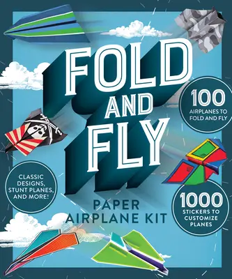 Juego de doblar y volar aviones de papel - Fold and Fly Paper Airplane Kit