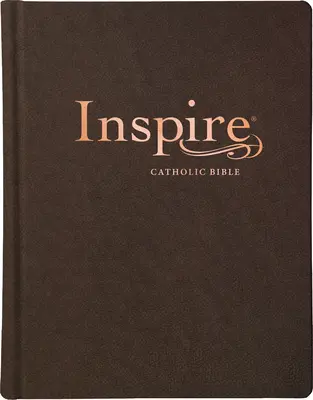 Biblia Católica Inspire NLT (símil piel, marrón oscuro): La Biblia para colorear y diario creativo - Inspire Catholic Bible NLT (Leatherlike, Dark Brown): The Bible for Coloring & Creative Journaling