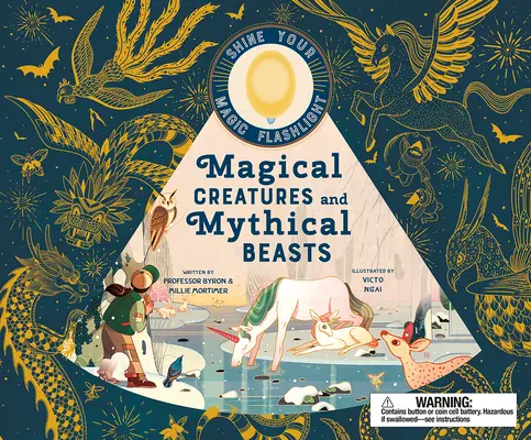 Criaturas Mágicas y Bestias Míticas: Incluye una linterna mágica que ilumina a más de 30 bestias mágicas. - Magical Creatures and Mythical Beasts: Includes Magic Flashlight Which Illuminates More Than 30 Magical Beasts!