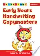 Copiadores de caligrafía infantil - Early Years Handwriting Copymasters