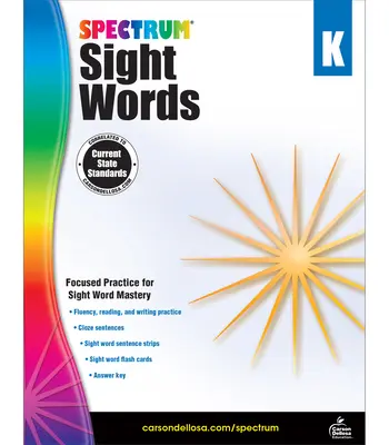 Spectrum Sight Words, Grado K - Spectrum Sight Words, Grade K