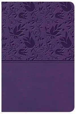 Biblia de consulta compacta KJV, tamaño grande, leathertouch púrpura - KJV Large Print Compact Reference Bible, Purple Leathertouch