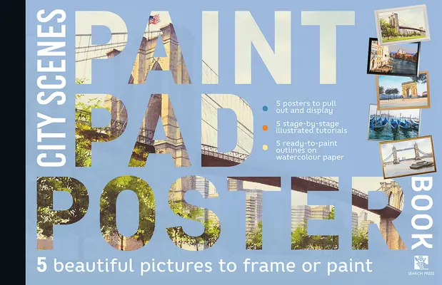 Paint Pad Poster Book: Escenas urbanas - Paint Pad Poster Book: City Scenes