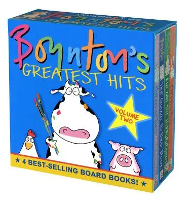 Boynton's Greatest Hits la Gran Caja Amarilla: El libro de ir a la cama; De los cuernos a los pies; Los opuestos; Pero no el hipopótamo - Boynton's Greatest Hits the Big Yellow Box: The Going-To-Bed Book; Horns to Toes; Opposites; But Not the Hippopotamus