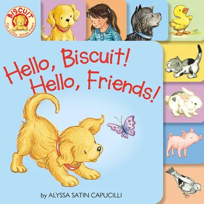 ¡Hola, Biscuit! Hola, amigos Libro de cartón con pestañas - Hello, Biscuit! Hello, Friends! Tabbed Board Book