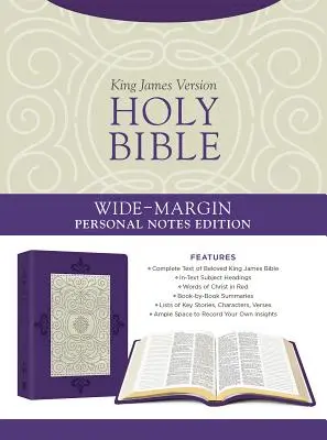 Santa Biblia: Edición de notas personales con márgenes anchos [Lavanda Plume]. - Holy Bible: Wide-Margin Personal Notes Edition [lavender Plume]