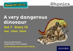 Leer Escribir Inc. Phonics: Grey Set 7 Libro de cuentos 12 Un dinosaurio muy peligroso - Read Write Inc. Phonics: Grey Set 7 Storybook 12 A Very Dangerous Dinosaur