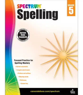 Spectrum Ortografía, 5.º grado - Spectrum Spelling, Grade 5