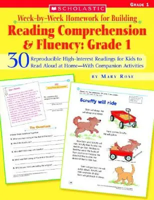 Tareas semanales para desarrollar la comprensión y la fluidez en la lectura: Grado 1: 30 lecturas reproducibles de alto interés para que los niños lean en voz alta en casa. - Week-By-Week Homework for Building Reading Comprehension & Fluency: Grade 1: 30 Reproducible High-Interest Readings for Kids to Read Aloud at Home--Wi