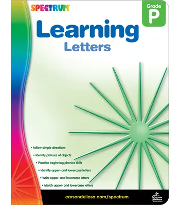 Aprendizaje de las letras, Pk - Learning Letters, Grade Pk