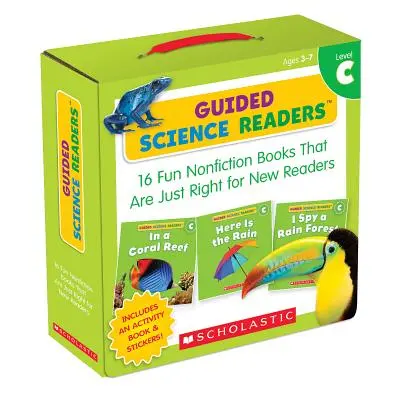 Lectura guiada de ciencias: Nivel C (Paquete para padres): 16 libros divertidos de no ficción ideales para nuevos lectores [con pegatinas y libro de actividades]. - Guided Science Readers: Level C (Parent Pack): 16 Fun Nonfiction Books That Are Just Right for New Readers [With Sticker(s) and Activity Book]